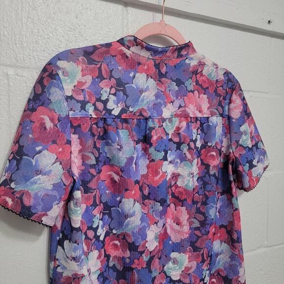 VTG Floral BlouseTop - Picture 8 of 9